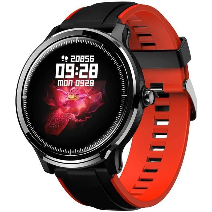 Montre Connectée Homme GOKOO Smartwatch Full Tactile Montre Sport Moniteur de Fréquence Cardiaque Calories Fitness Tracker Etanche I