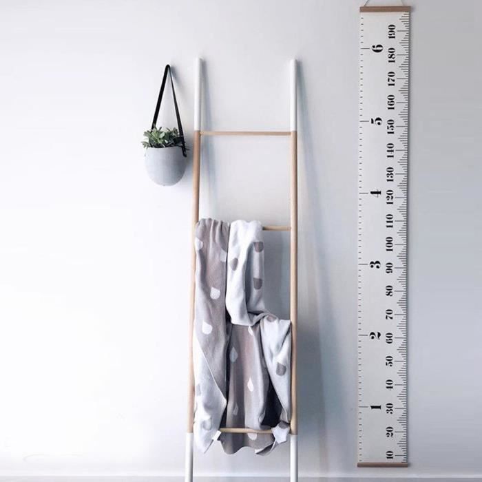 Bébé Toise de croissance Hanging Rulers Chambre badine Cadre en bois Home Decor Nouveau ys1734