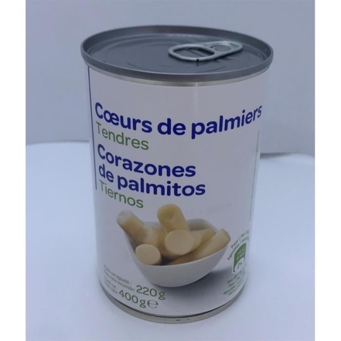 PREMIER PRIX - Coeur De Palmiers Entiers 400G - Lot De 4