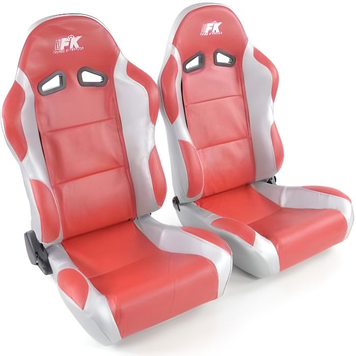 siège baquet Set Racing (1xgauche+1xdroit) Roug…