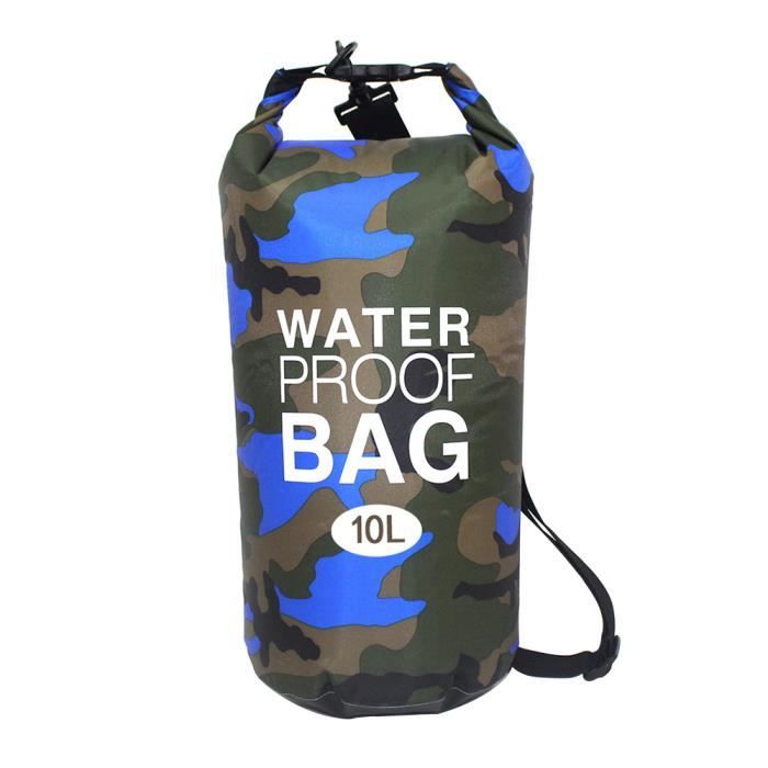 Sac étanche étanche Sacs de natation Sac à la dérive Sac étanche Camouflage Portable 2 couleurs PVC Sport de plein air SAC DE SPORT