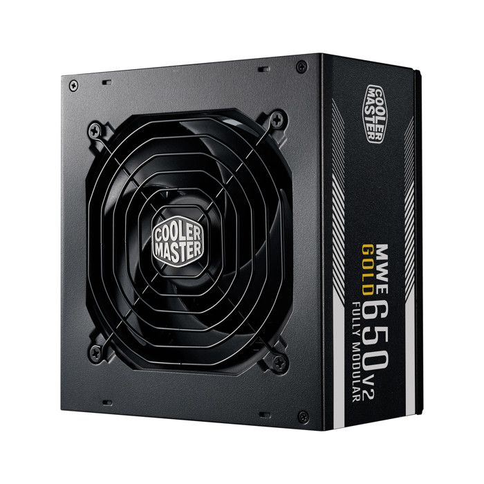 COOLER MASTER MWE Gold 650W FM V2 - Alimentation 650W 100% modulaire (Certifiée 80 Plus GOLD Garantie 5 ans) Câbles plats noir