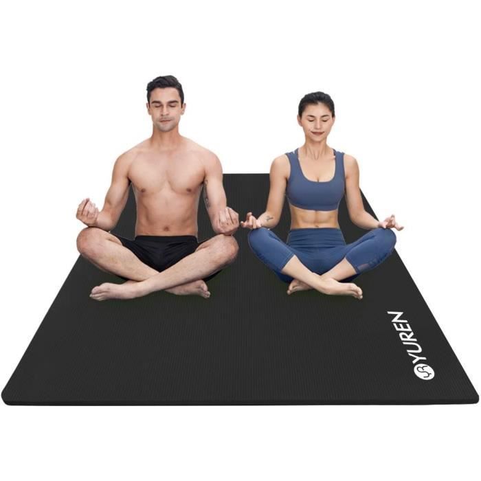 tapis YUREN Tapis d'exercice Fitness 130×200cm 10mm-15mm Épais NBR Grand Tapis de Yoga pour Pilates -étireme111