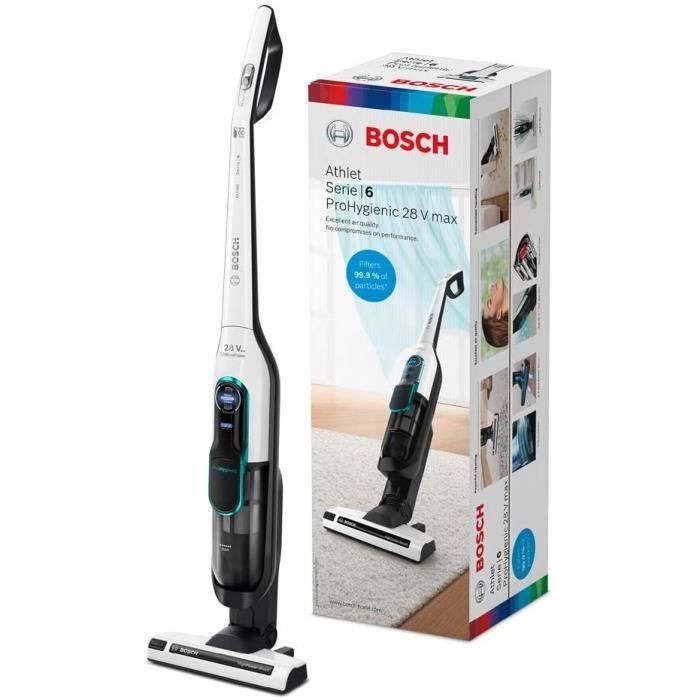 ASPIRATEUR BALAI Bosch Serie 6 Athlet ProHygienic Aspirateur sans Fil 3 Vitesses Blanc109