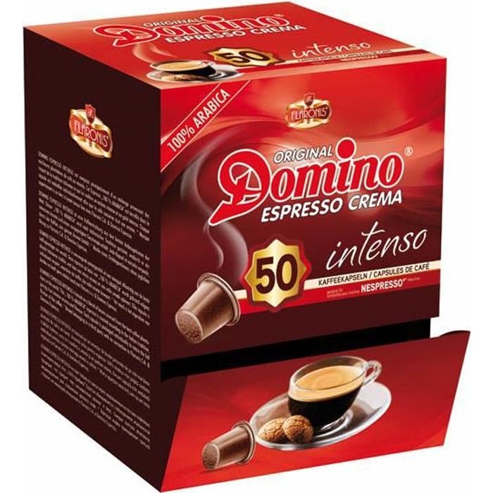 DOMINO Café 50 capsules compatible Nespresso