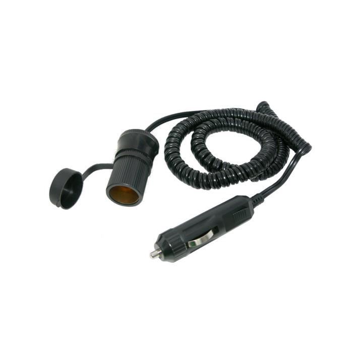 Rallonge allume-cigare - Extensible - Spirale - 2.5m