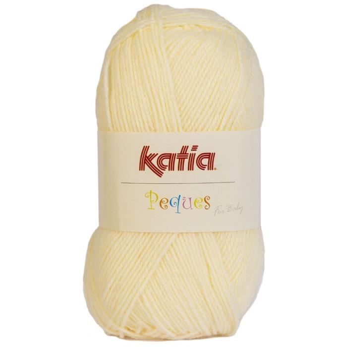Laine PEQUES Katia 84907 Jaune paille pastel