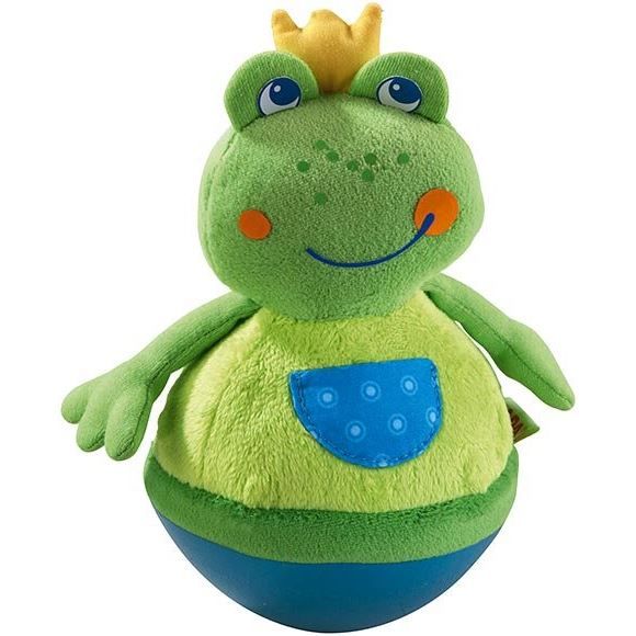 HABA - Culbuto Grenouille avec Effet Sonore - Taille 15 cm - Jouet Enfant 6 mois et plus