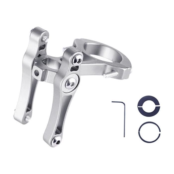 Siège de Vélo Porte-bouteille, Gourde Porte-vélo Clip de Vélo Adaptateur Porte-bouteille Guidon Tige de Selle Argent