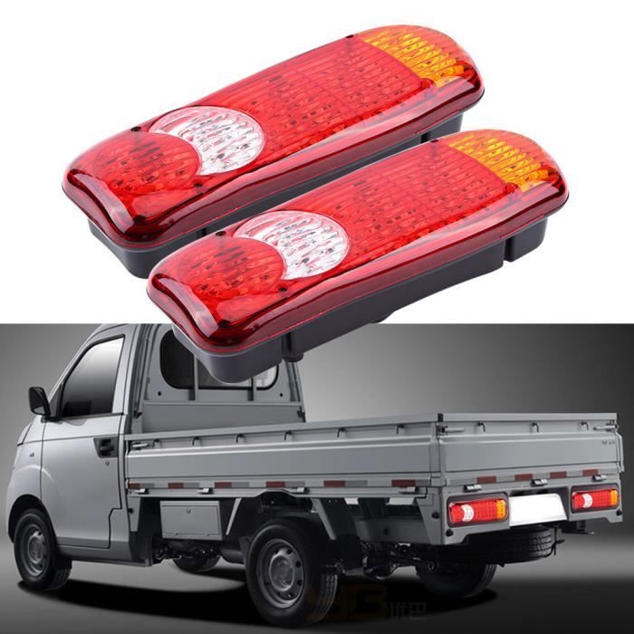 PAI® Atyhao Feu arrière 2Pcs 12V 46 LED Feux Arrières Lampe de Frein Arrière Clignotant Arrêt pour Voiture Camion Van 85433