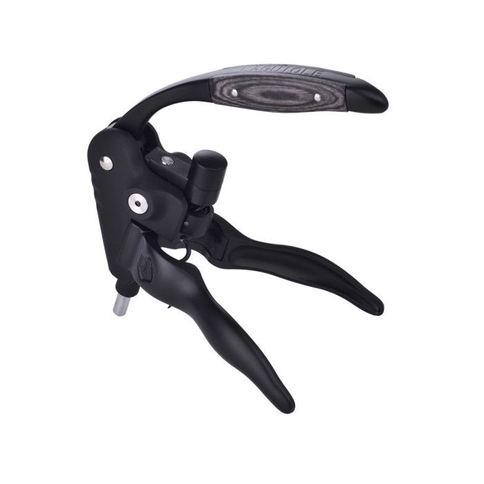 LAGUIOLE LAGUIOLE Tire Bouchon à Levier Sommelier Décapsuleur Ouvre Bouteille de Vin, Coffret Cadeau, Noir Métal