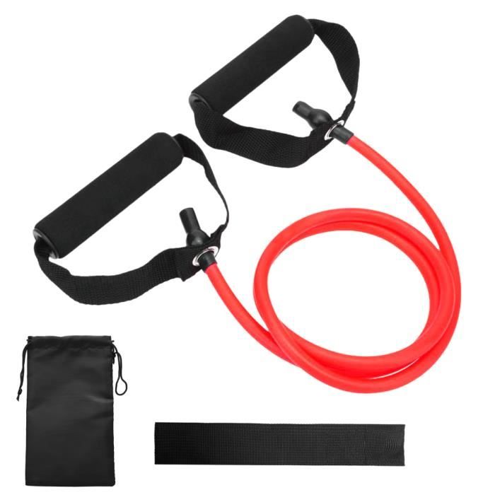 Bandes de tube de tonification de résistance Bande d'exercice élastique d'entraînement physique avec ancrage de porte et sac de -84