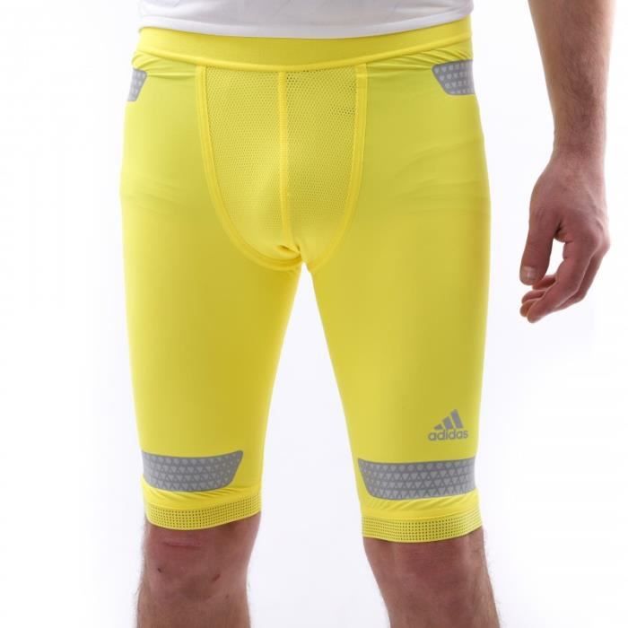 Cuissard Running Jaune Homme Adidas