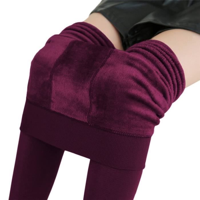 PANTALON,NORMOV Leggins Rechauffants Pour Femmes S 3XL - Type Wine