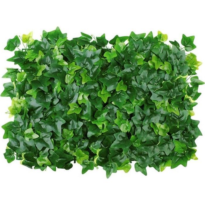 Plante artificielle Panneau de couverture artificielle mur de lierre Clôture écran Faux Herbe Petit Creeper vert