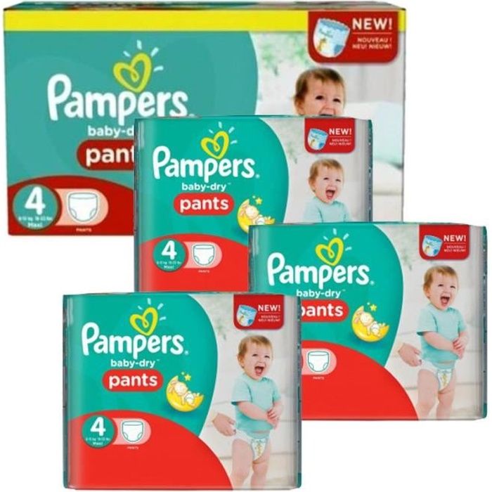 Pampers Taille 4 - 310 couches bébé baby dry pants