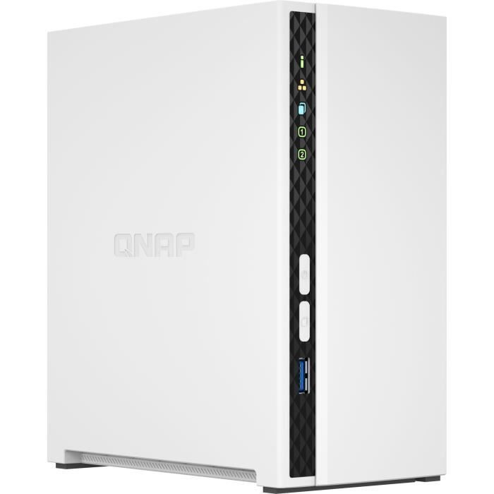 Qnap TS-233 Network Attached Storage Blanco