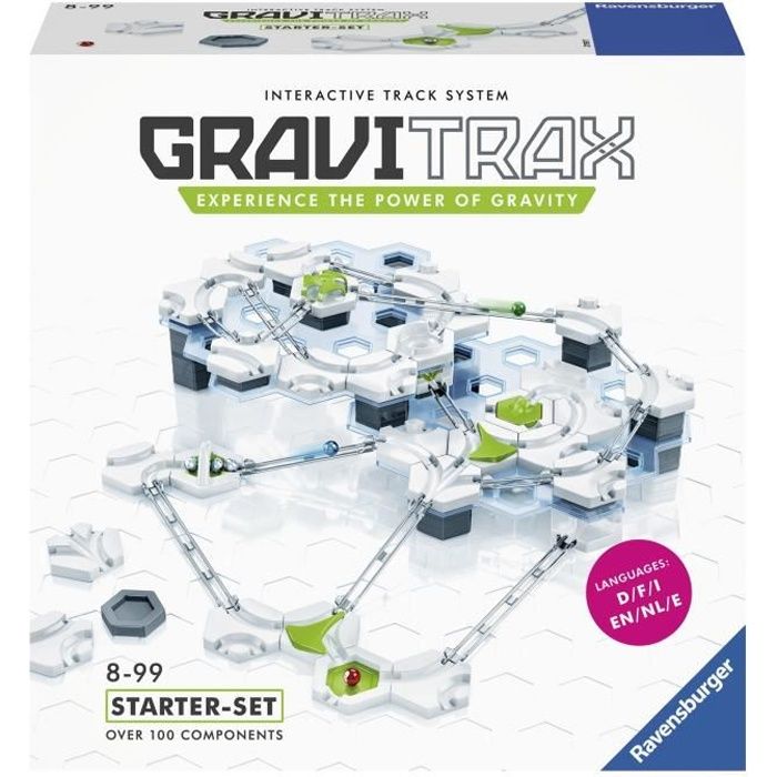GraviTrax Starter Set - Jeu de construction STEM - Circuit de billes créatif - Ravensburger - 122 pièces - dès 8 ans