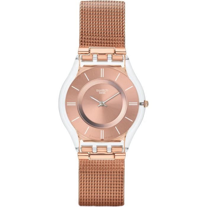 Montre dame Swatch Classic Hello Darling SFP115M Bracelet mailles milanaises