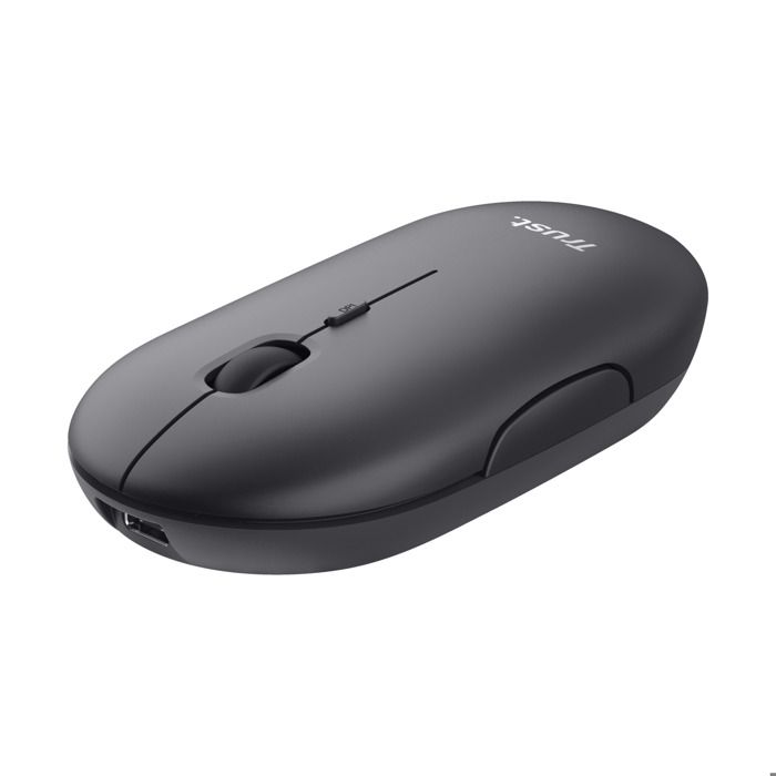 Souris optique Bluetooth® rechargeable Puck Noire Trust