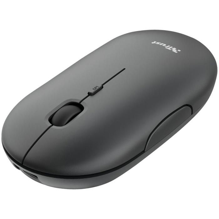 Souris optique Bluetooth® rechargeable Puck Noire Trust