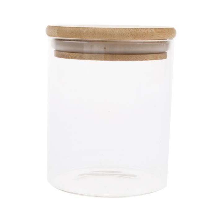 Récipient scellé de grains de café de nourriture de verre de pot de fiole PETSOLA