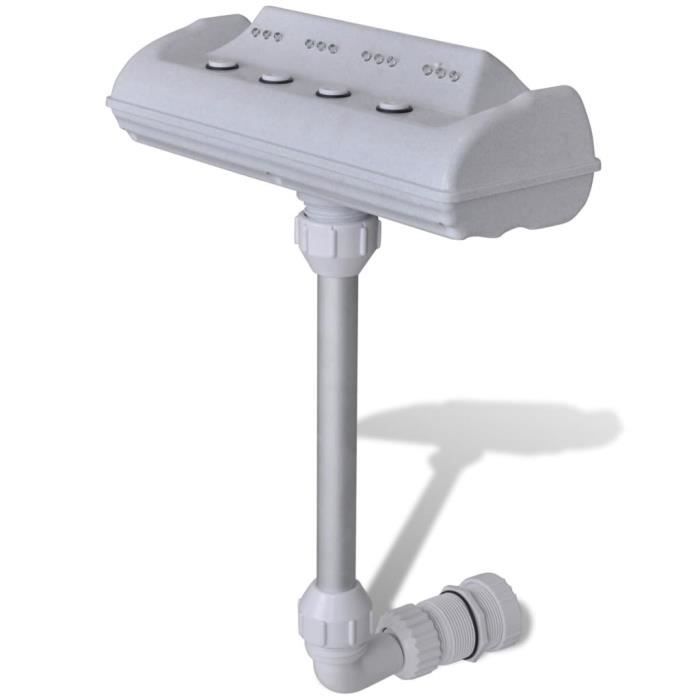 Cascade Fontaine Piscine avec Lumières Led Blanc