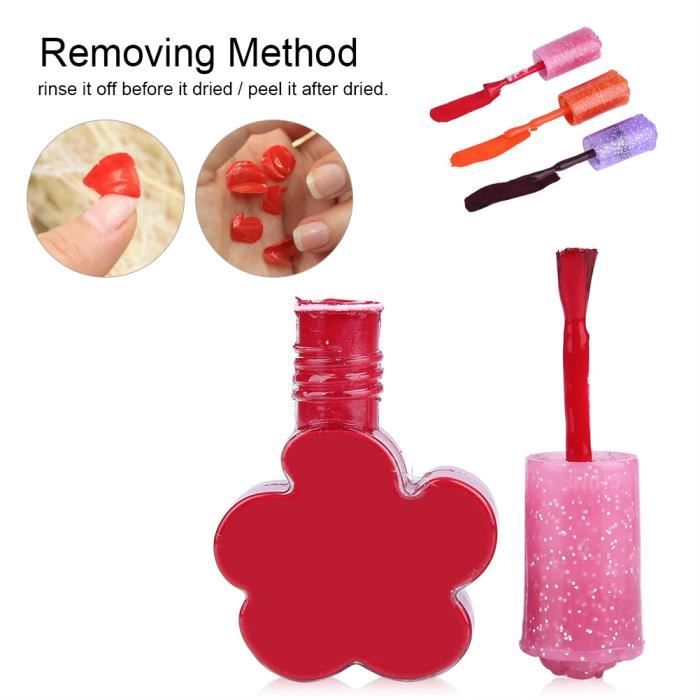 Disney 3 couleurs à base d'eau lavable à ongles ensemble de vernis à ongles enfants enfants maquillage jouet outil de beauté HB025