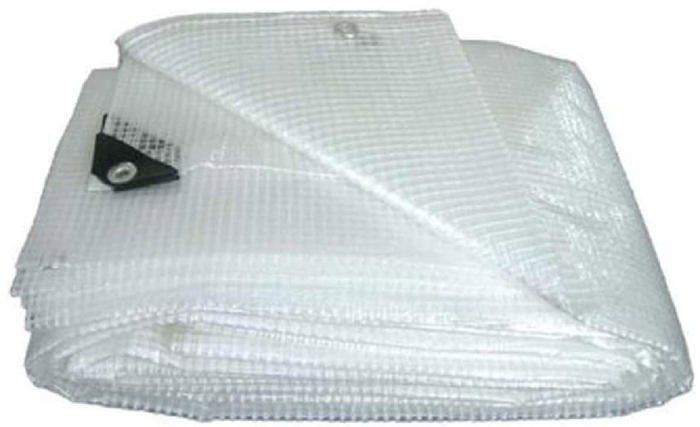 Bâche Filet Transparente 3x3m 130g/m² – Protection Coupe-Vent Lumineuse Avec Œillets Renforcés