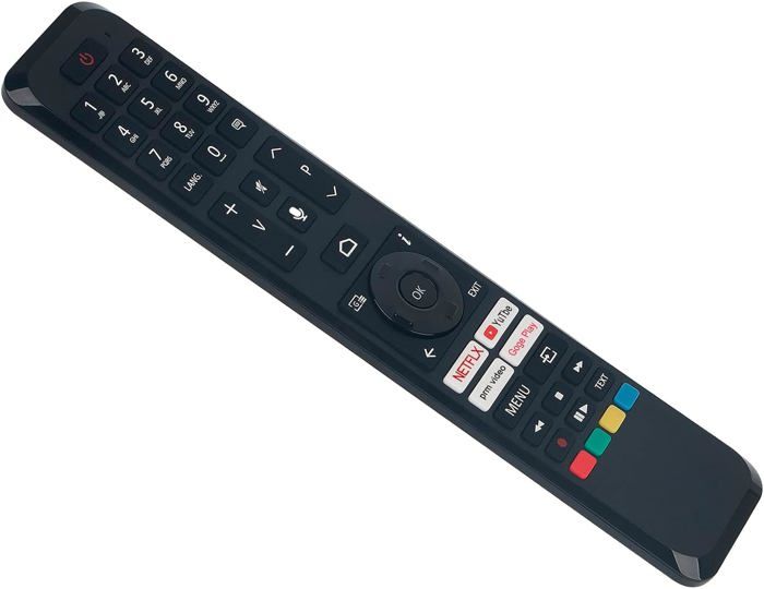 TCNOUMT CT-8563 - Telecomando di ricambio per Toshiba Smart TV RC45160 RC43160 32LA3B63DA 32LA2B63DG 50UA4B63DA 55UA2D63DG 65UA2D63DG IR senza funzione vocale