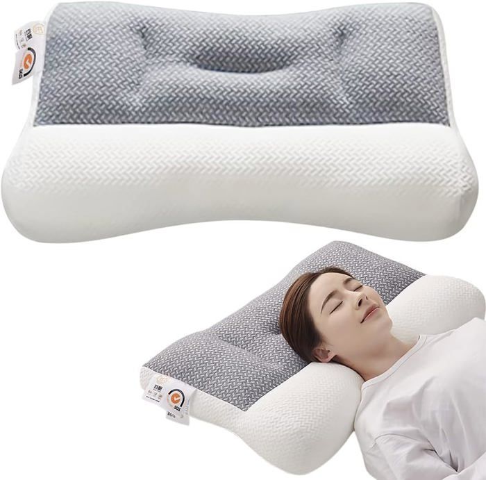 Oreiller Ergonomique Apnée Du Sommeil - Soutien Cou Et Épaules - Nuit Profonde Et Confortable 🛌