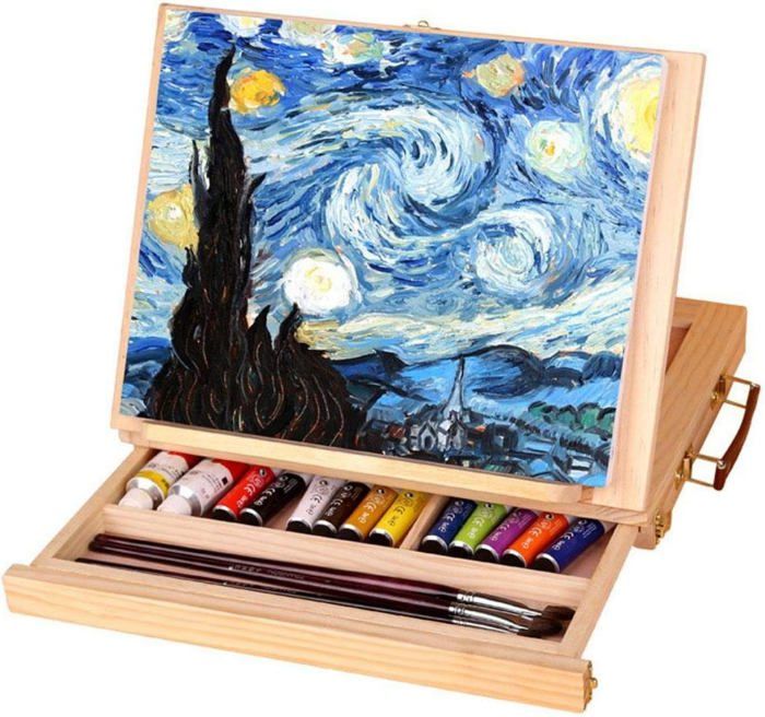 Chevalet De Table Pour La Peinture - Chevalet De Table À Dessin En Bois