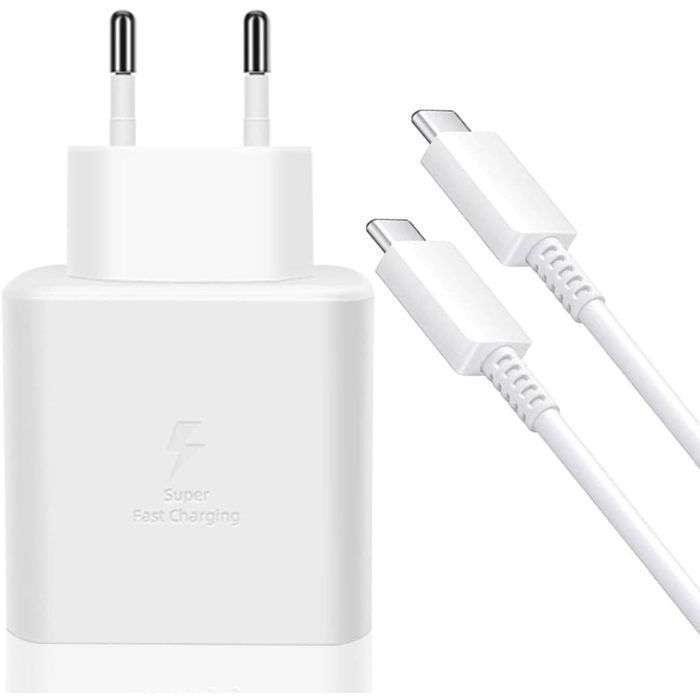 Pack 2 Chargeurs USB-C 25W Rapides - Prise Murale Pour IPhone, Samsung Galaxy, IPad - Protection Multi - 3