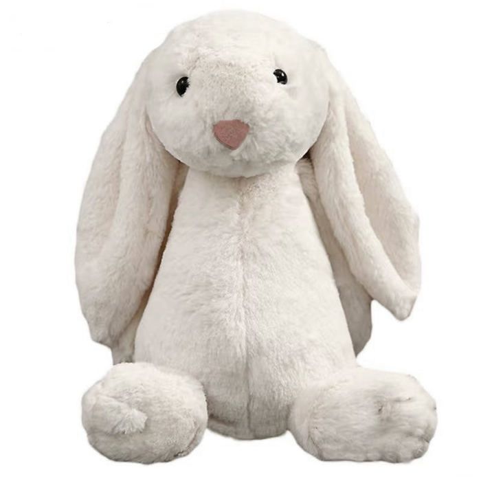 Adorable lapin en peluche, lapin à oreilles, poupée réconfortante