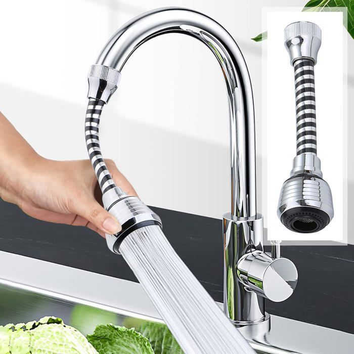 Pulvérisateur de Robinet de Cuisine Flexible à 360 Degrés Buse de Robinet Remplacement de la Tête de Robinet de Cuisine Pulvérisateur de Robinet de Cuisine Flexible à 360 Degrés Buse de Robinet Remplacement de la Tête de Robinet de Cuisine
