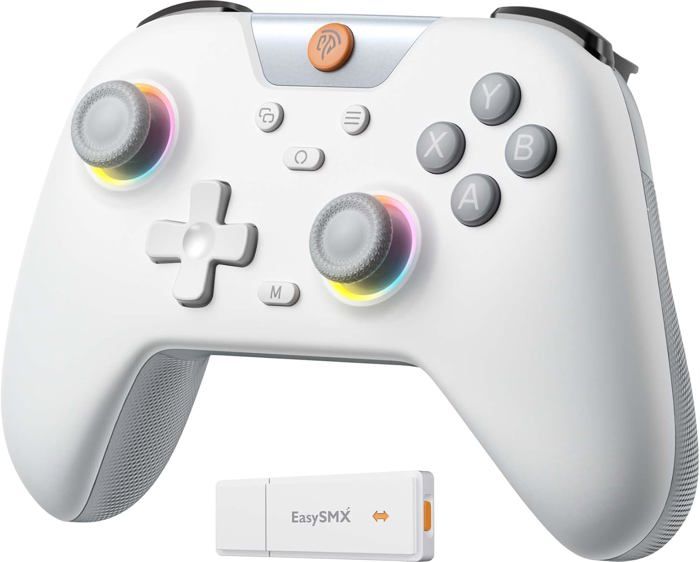 X05 Manettes Pc Sans Fil Rechargeable Avec RgbVibrationHall JoystickHall Trigger Manette Pc Bluetooth 750 Mah