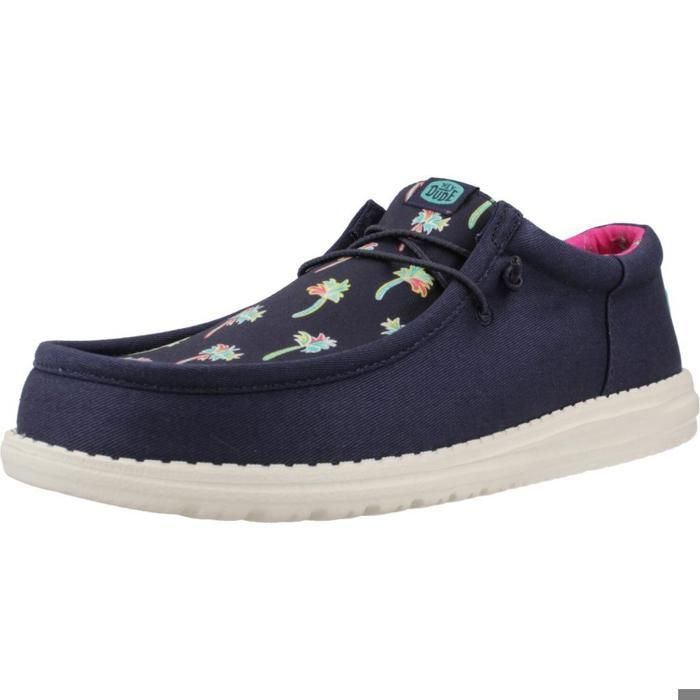 Hey Dude Informales Hombre Modèle Chaussure Hey Dude Modèle Wally Funk Party Palm - Coleur Bleu