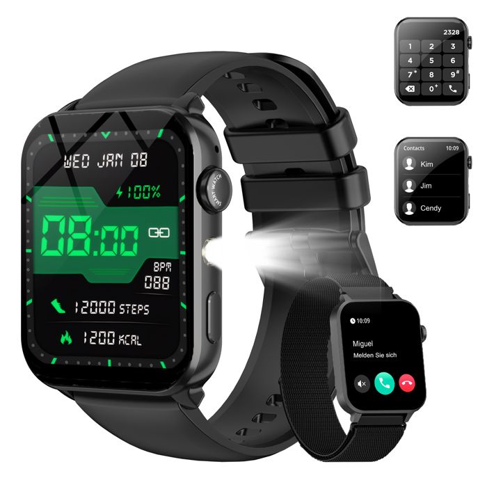 Blackview Montre Connectée Homme Femme 1.91HD Smartwatch Avec Appel et Numérotation 120+ Sportifs Cardio Podometre Sommeil Noir Blackview Montre Connectée Homme Femme 1.91HD Smartwatch Avec Appel et Numérotation 120+ Sportifs Cardio Podometre Sommeil Noir