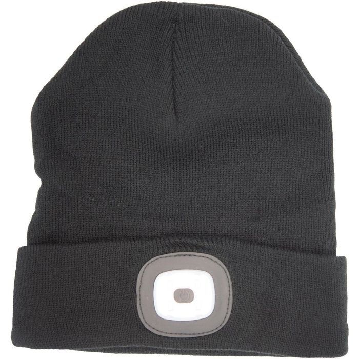 Chapeau LED Bonnet Chapeau dhiver Noir Chapeau de sport Lampe frontale Chapeau de loisirs Femmes Hommes Lumière LED