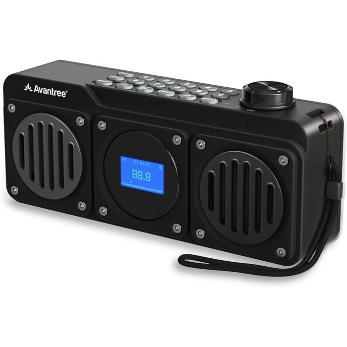 Boombyte - Radio Fm Portable Avec Enceinte Bluetooth,Emplacement Pour