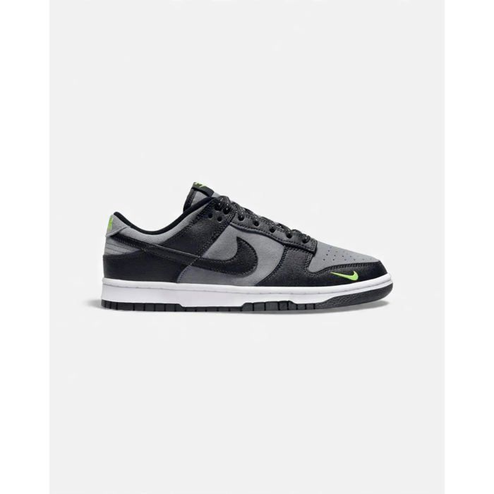 Nike Nike Dunk Low Black Cool Grey Volt Mini Swoosh