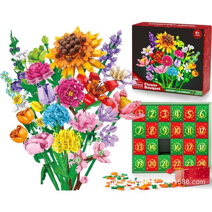 Construction de Bouquet - bouquet de blocs de construction Construction Bouquet de Fleurs 939
