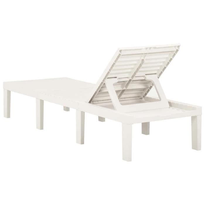 Sale 2026 Chaise longue/Transat - BURKE - 1 PLACE - plastique blanc Cc885