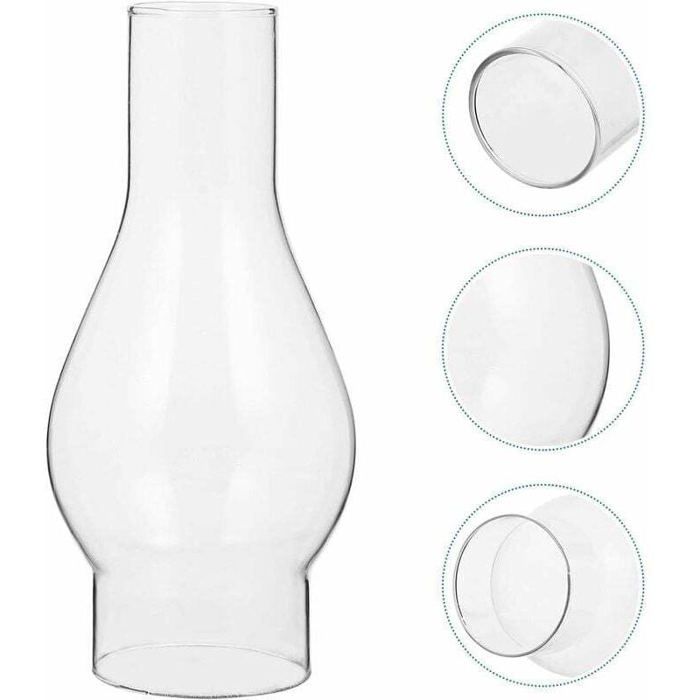 Abat-jour en verre pour lampe à huile - ZOR® - Transparent - Résistant aux hautes températures - Facile à installer