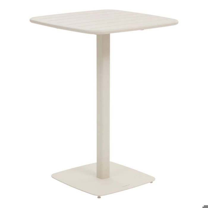 Table haute de jardin 2 places Alegoria 70x70cm argile - Hespéride