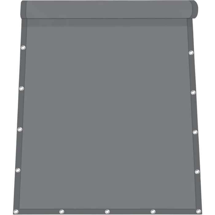 Voiles Dombrage ImperméableVoiles Ombrages Rectangulaire avec Oeillets et CordonsUV Protection Voiles DombrageGris Foncé-2x3m