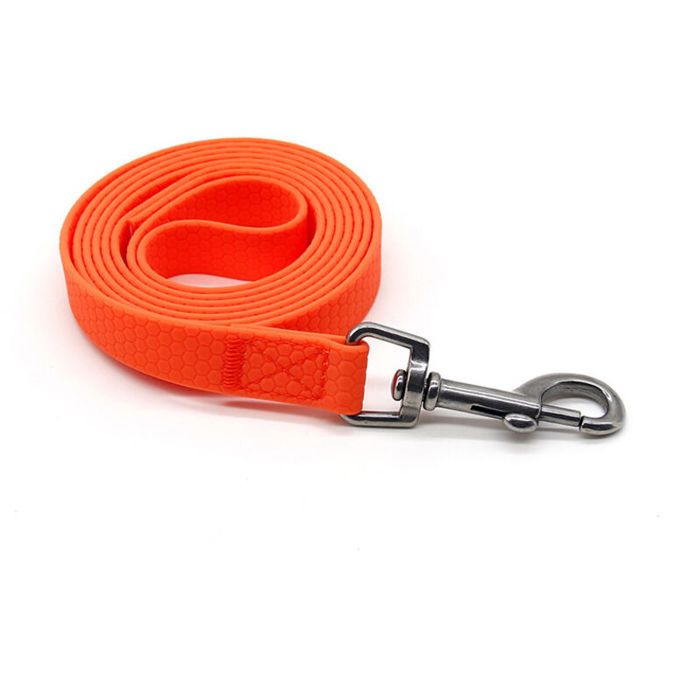 Longe pour Chien5m Laisse Chien avec Poignée et Sac de RangementLaisses Étanches pour Chiens de Dressage de Toutes Tailles(Orange)