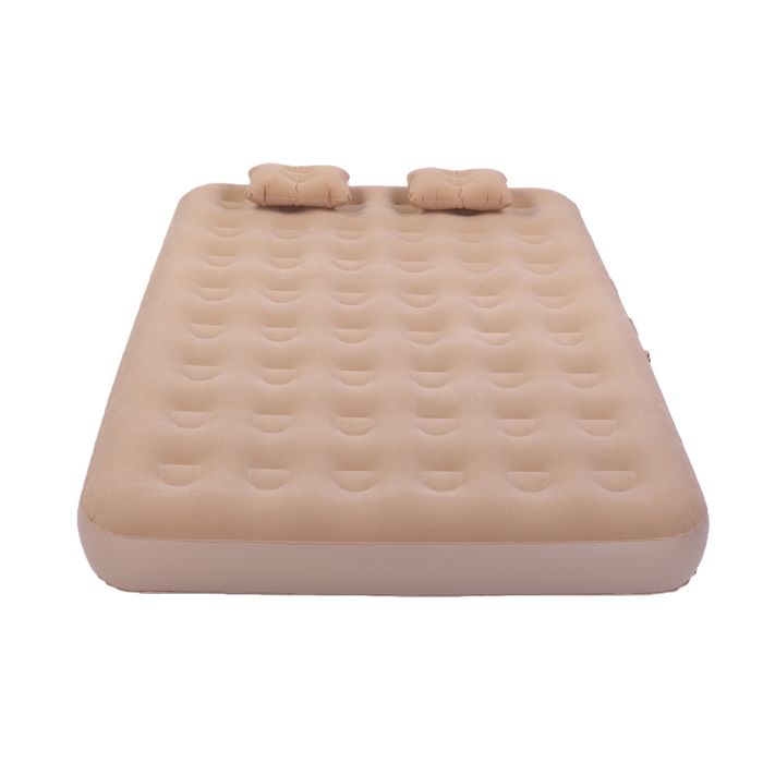 Lit Gonflable Auto-gonflant 1 Place avec Pompe Intégrée - Surface Floquée Douce - Matelas Portable pour Camping Voyage Invités