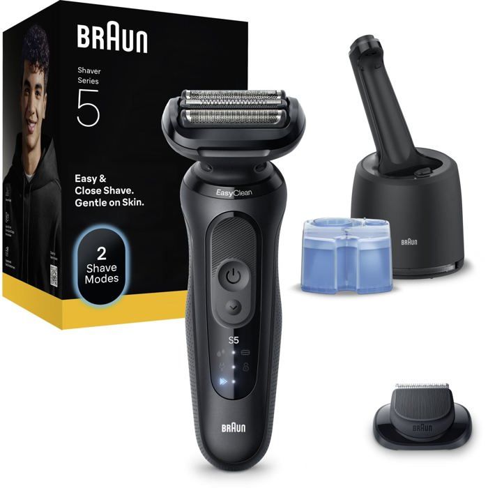 Braun Series 5 52 N7200cc rasoir électrique avec station de nettoyage et de charge SmartCare 1 pcs - vue 2