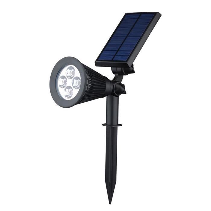 Solar Power Spot Light Outdoor LED Garden Lawn Landscape Path Wall Lamp IP65